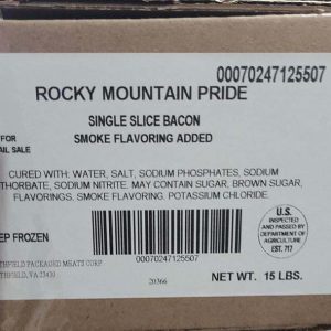 rocky mountain single sliced bacon
